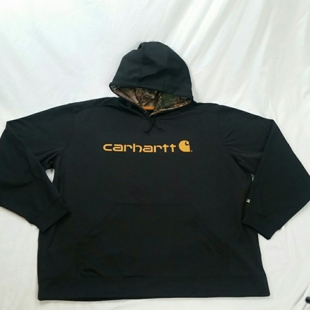 Men's Carhartt 4X Black Pullover Sweatshirt NWT